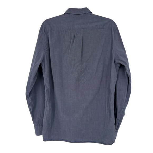 J.Crew Mens Slim Fit Blue Cotton Button-Up Shirt Size Medium - Picture 6 of 11